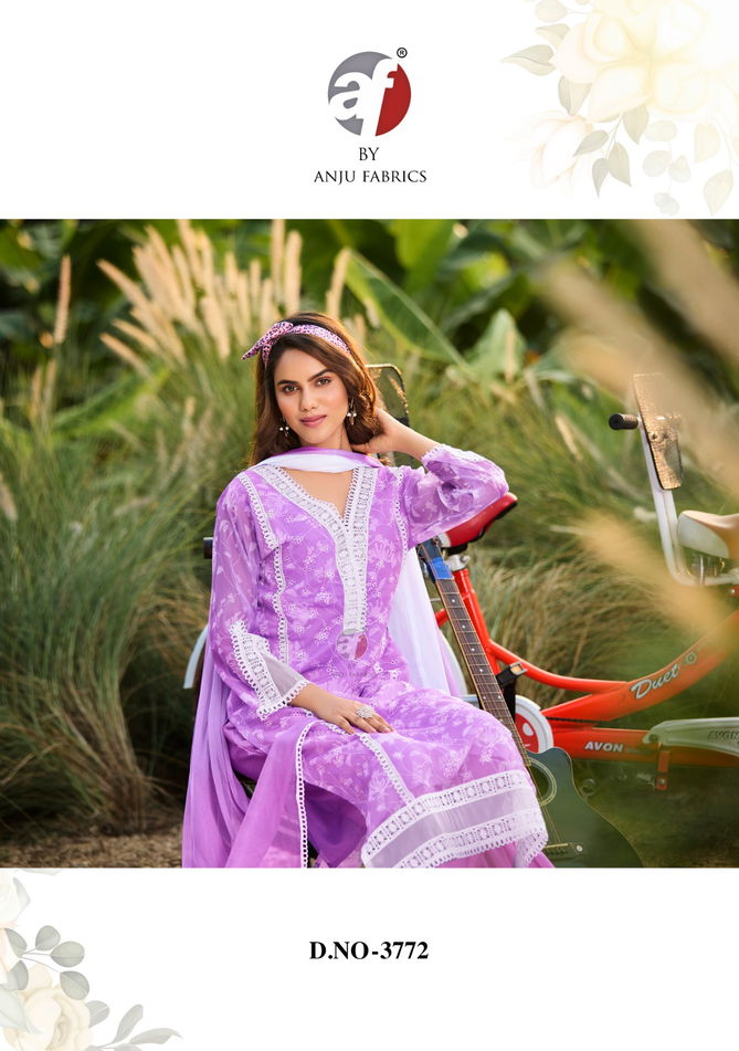 Affair Vol 2 By Anju Digital Printed Organza Designer Kurti With Bottom Dupatta Wholesale Online